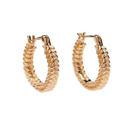 Pico Korn Hoops Goldplated
