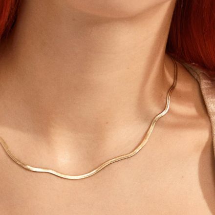 Pilgrim JOANNA Recycled Flat Snake Chain