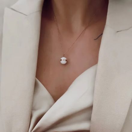 Daniel Wellington Emalie Necklace Satin White DW00400157