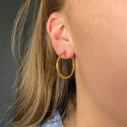 Pico Basic Large Hoop Goldplated