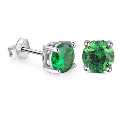 Carrie Taylor Silver Stud Emerald CTJ30