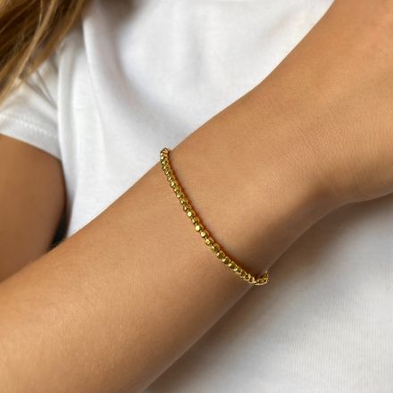 Carrie Taylor Golden Bead 18cm Bracelet CTJ46