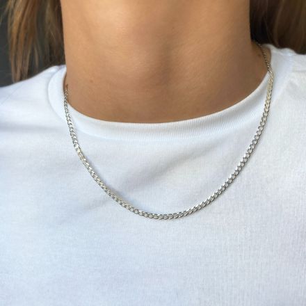 Carrie Taylor Diamond Cut 45cm Silver Necklace