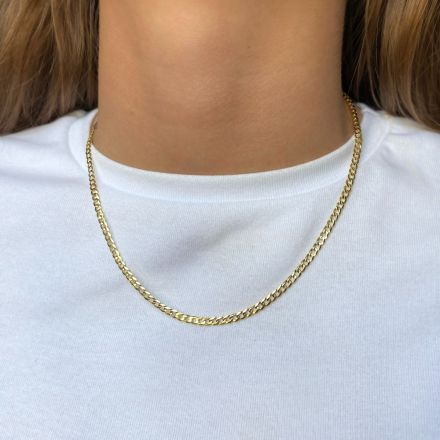 Carrie Taylor Diamond Cut 45cm Gold Plated Necklace