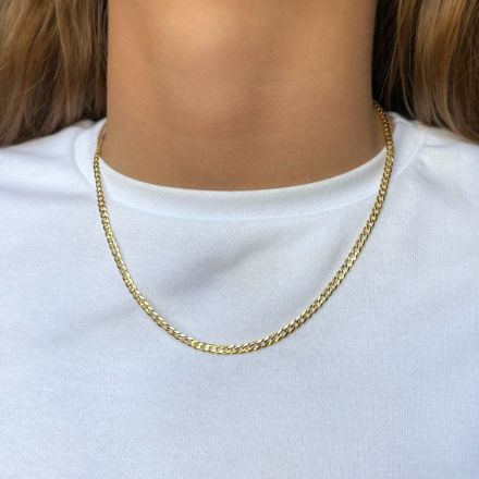 Carrie Taylor Diamond Cut 45cm Gold Plated Necklace CTJ48