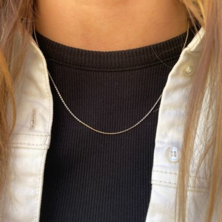 Carrie Taylor 45cm Italian Silver Cuban Link Necklace 1mm CTJ53