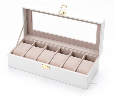 IHS SM4 White 6 Slot Watch Box