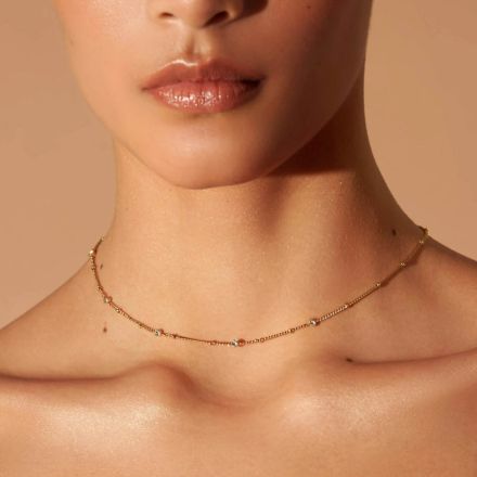 Rosefield Choker Swarovski Crystals