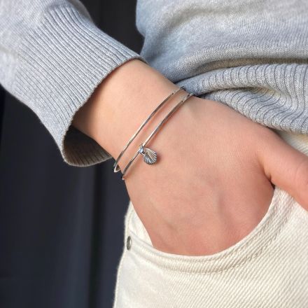 Rosefield Pendant Bangle Swarovski Crystal