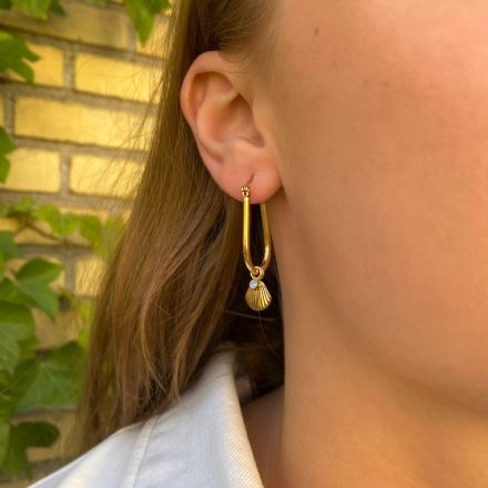 Rosefield Pendant Hoops Swarovski Crystal