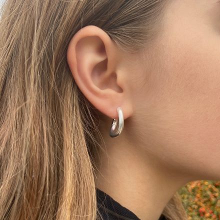 Pico Maxie Hoops Silver