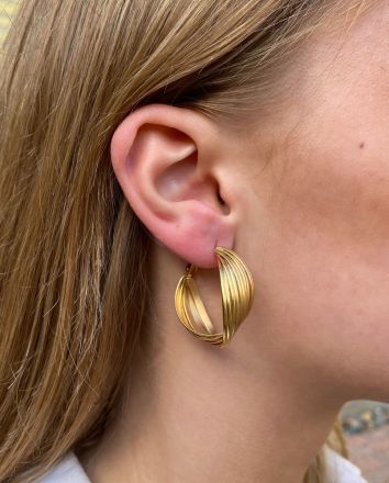 Pico Grace Creol Hoops Goldplated